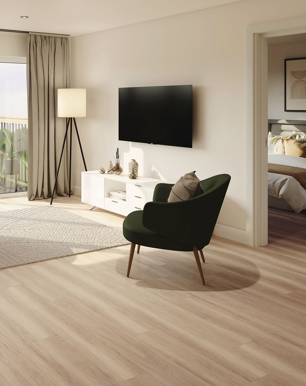 Hushed Oak SB5W3084 | Click vinyl flooring from Amtico